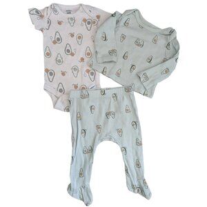Gerber 3 Piece Avocado Set 0-3m